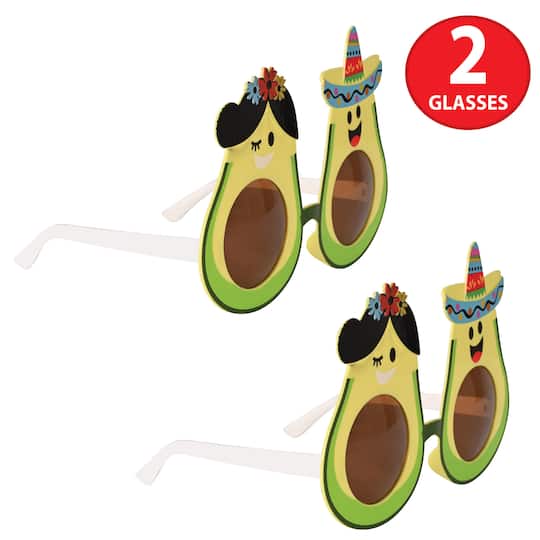 Beistle Adult Avocado Glasses Set, 2ct.